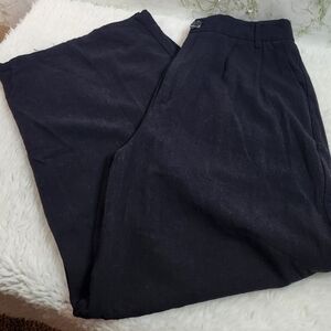 BLENCA Viscose/Linen Black Pants